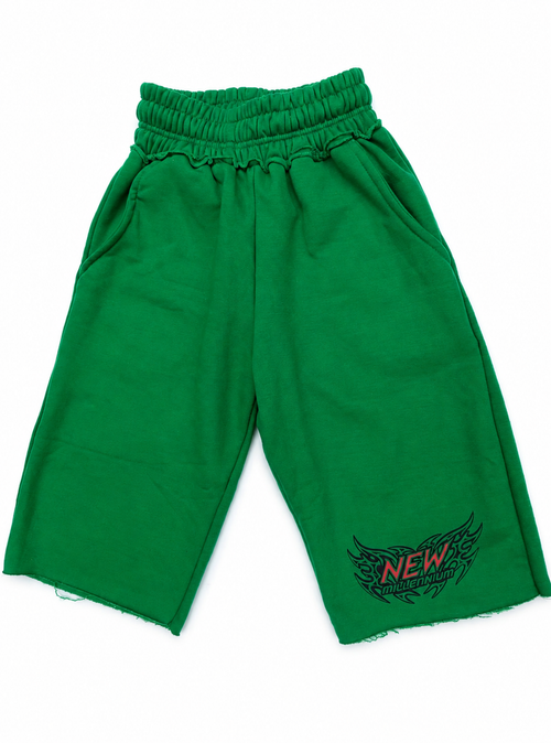 Green "Capri" Shorts